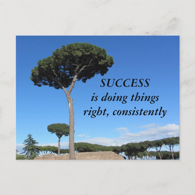 Erfolgsmotivation Postkarte (Vorderseite)