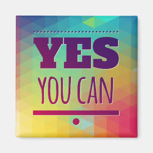 Erfolgsmotivations-Ja-Sie-Können-Einstellungsmagne Magnet
