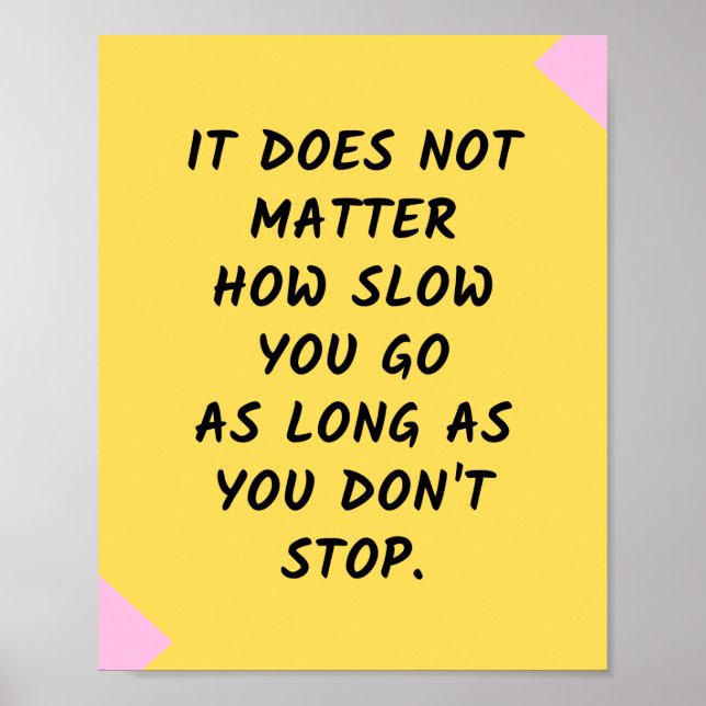 Erfolgsquote Motivierend / Inspiration Zitat Poster (Vorne)