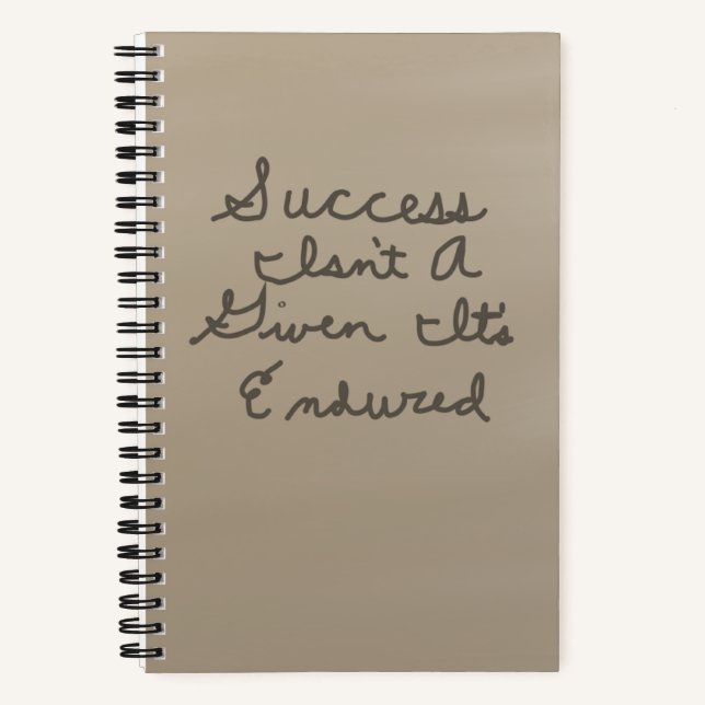 Erfolgsquote Notizbuch (Vorderseite)