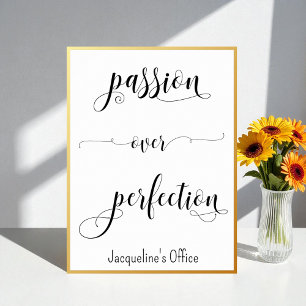 Erfolgsquote Schwarz-weißes Passionsbüro Poster