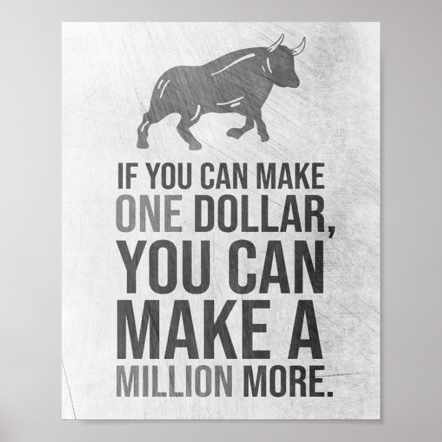 Erfolgsquote Sie können eine Million machen Poster (Vorne)