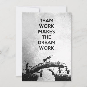 Erfolgsquote Teamwork macht den Traum Einladung