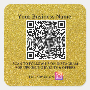 Erfolgssuche: QR-Code-Aufkleber für Unternehmen Quadratischer Aufkleber