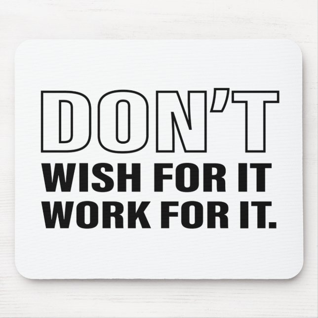 Erfolgstipps Zitat Kunst Cooler Text Grafik Mousepad (Vorne)