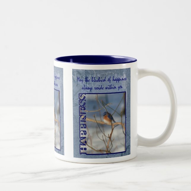 Erfolgsvogel, inspirierend zweifarbige tasse (Rechts)