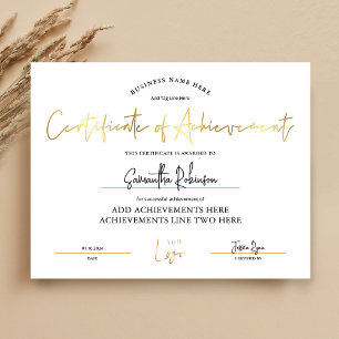 Erfolgszertifikat Lux Gold Employee Award