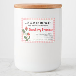 Erforderliche Textfruchtreserven für die Hütte Lebensmitteletikett