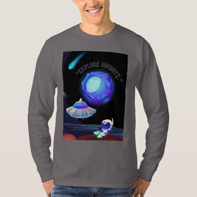 Erforsche die Unendlichkeit T-Shirt (Vorderseite)