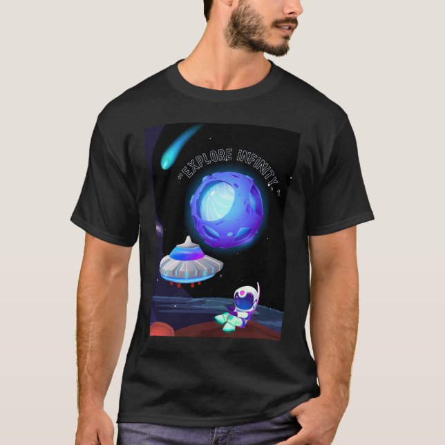 Erforsche die Unendlichkeit T-Shirt (Vorderseite)