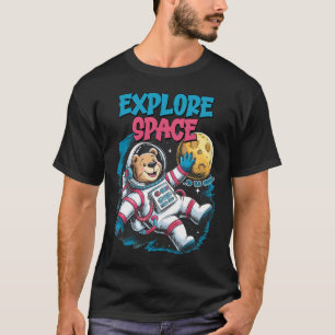 Erforschen des Raumfahrtbären T-Shirt