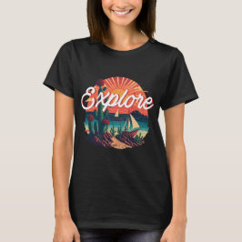 Erforschen - Kakteen sehen Seitenlandschaft T-Shirt