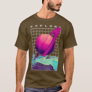 Erforschen Saturn Retro Astronaut - Astral-Kosmisc T-Shirt