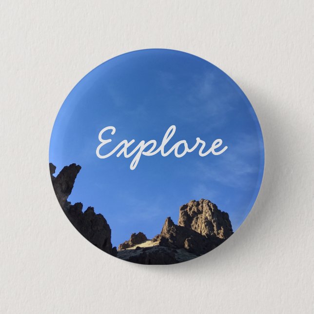 Erforschen Sie Abzeichen Button (Vorderseite)