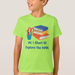 Erforschen Sie das Buch - Zurück zum Schullesen T-Shirt