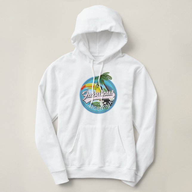 erforschen Sie das fabelhafte Argentinienlogo Hoodie (Design vorne)