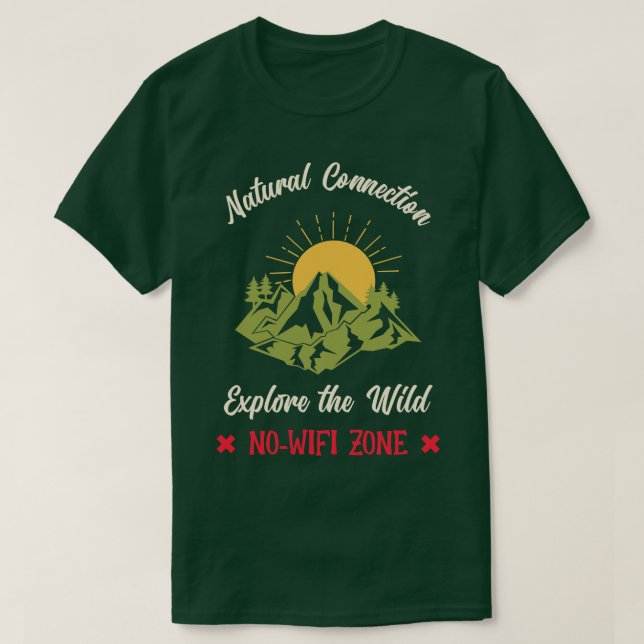 Erforschen Sie die wilde Natur ruft Outrsman T-Shirt (Design vorne)