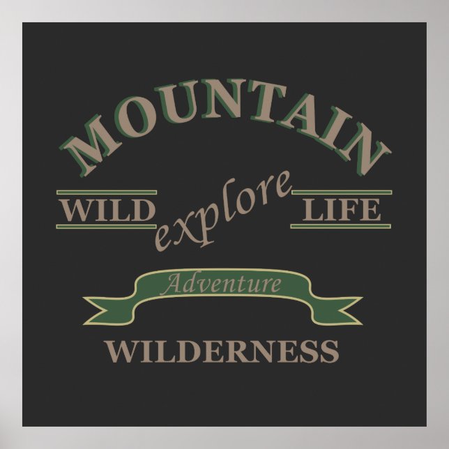 Erforschen Sie die Wildnis Poster (Vorne)