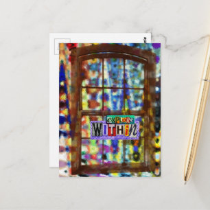 Erforschen Sie in der gemischten Medienkollektion  Postkarte