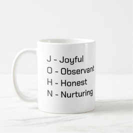 Erforschen Sie "John" per Brief - Tasse von lass