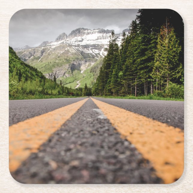 Erforschen Sie Rechteckiger Pappuntersetzer (Vorderseite)