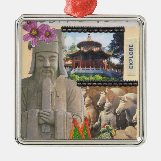 Erforschen Sie Verzierung Ornament Aus Metall (Vorne)