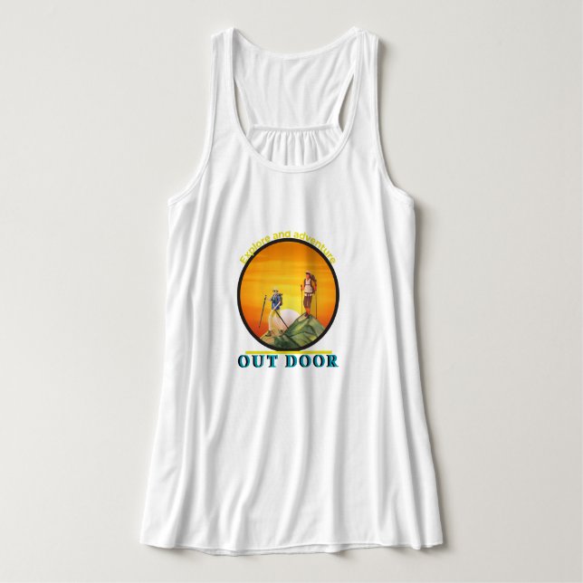 erforschen und entdecken tank top (Design Vorderseite)