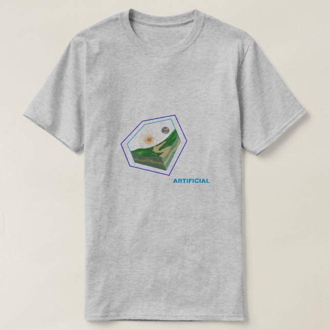 Erforschung des Schnittbildes künstlicher Kunst T-Shirt (Design vorne)