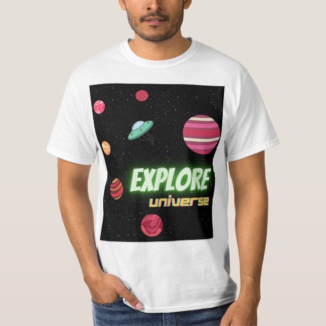 Erforschung des Universums T-Shirt (Vorderseite)