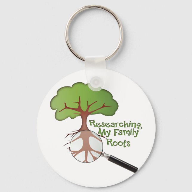 Erforschung meiner Familienwurzeln Schlüsselanhänger (Vorderseite)