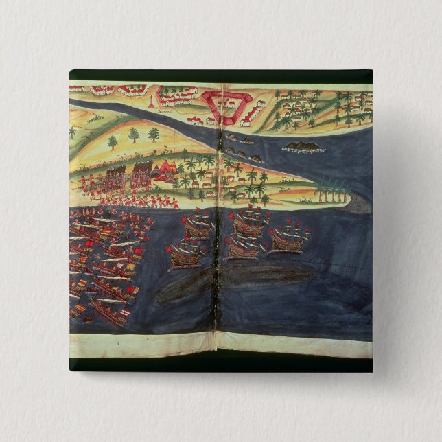 Erforschungskarte von Surat Button (Vorderseite)