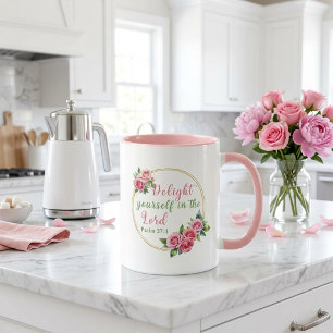 Erfreue dich im Herrn - Psalm 37:4 Tasse