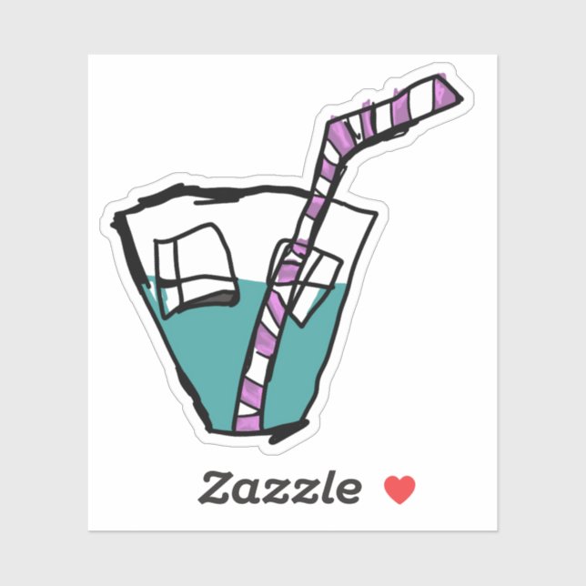 erfrischend aufkleber (Blatt)