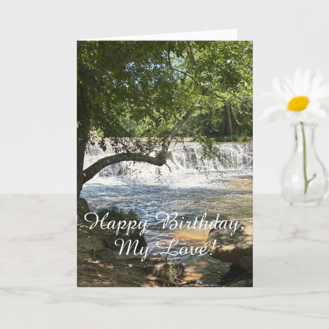 Erfrischend, Happy Birthday Meine Liebe, Card Karte (Kleine Pflanze)