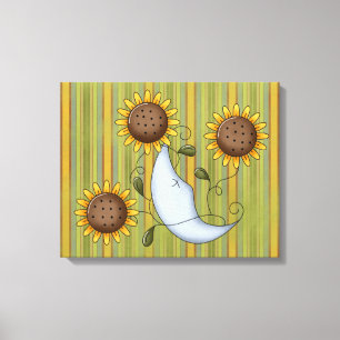 Erfrischend Moon Wrapped Canvas Leinwanddruck