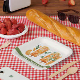 Erfrischende Orangenbläschen, HELLO SOMMER Pappteller