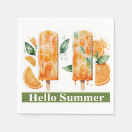 Erfrischende Orangenbläschen, HELLO SOMMER Serviette