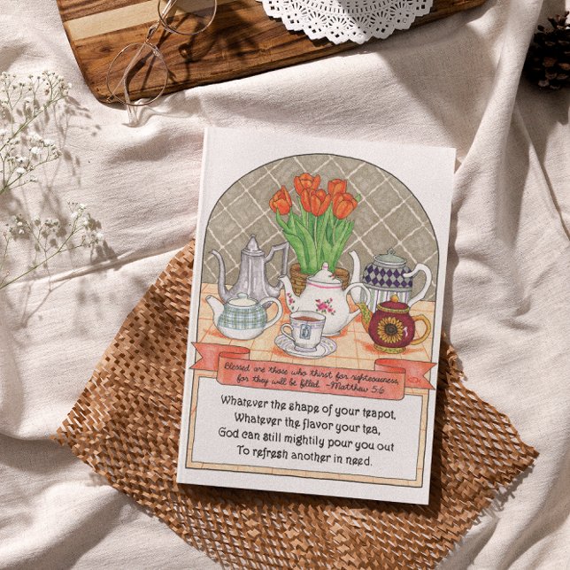 Erfrischende Teapots Geburtstagskarte Karte (Von Creator hochgeladen)