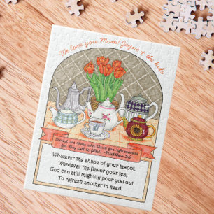 Erfrischende Teapots Personalisiert inspirierend Puzzle