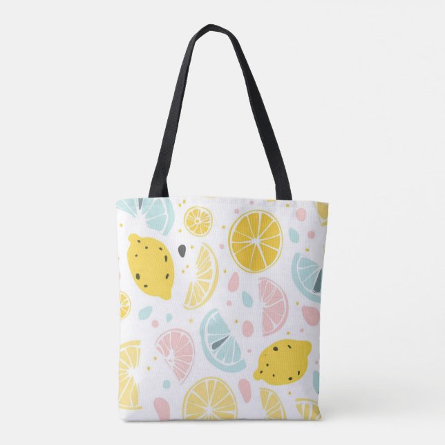 Erfrischende Zitrusfrüchte Tote Tasche (Rückseite)