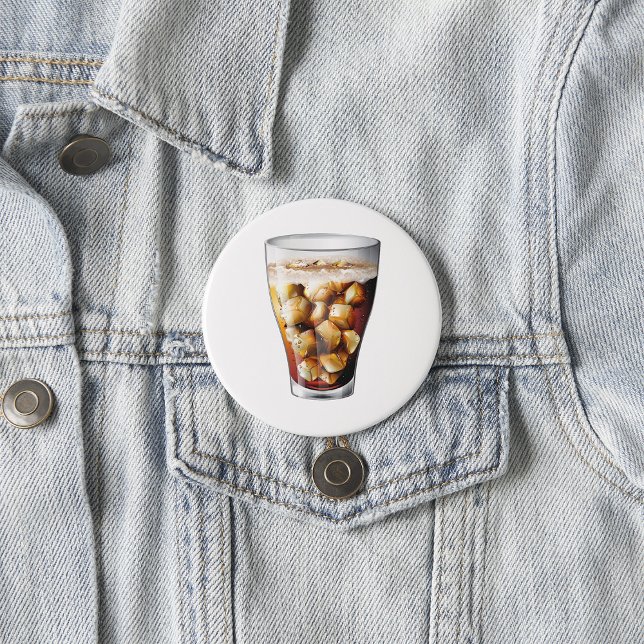 Erfrischender Eiskalter Soda Drink mit Bläschen Button (Von Creator hochgeladen)