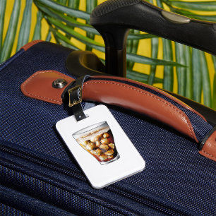 Erfrischender Eiskalter Soda Drink mit Bläschen Gepäckanhänger