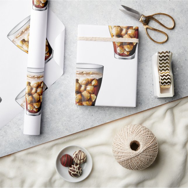 Erfrischender Eiskalter Soda Drink mit Bläschen Geschenkpapier (Von Creator hochgeladen)