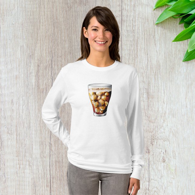 Erfrischender Eiskalter Soda Drink mit Bläschen T-Shirt (Von Creator hochgeladen)