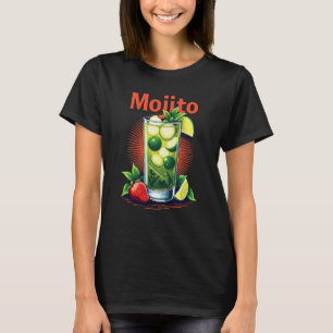 Erfrischender Mojito Cocktail Grafischer T - Shirt