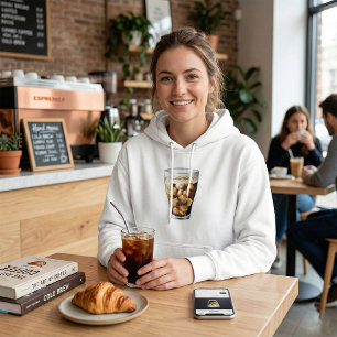 Erfrischendes eisgekühltes Soda-Getränk mit Blasen Hoodie