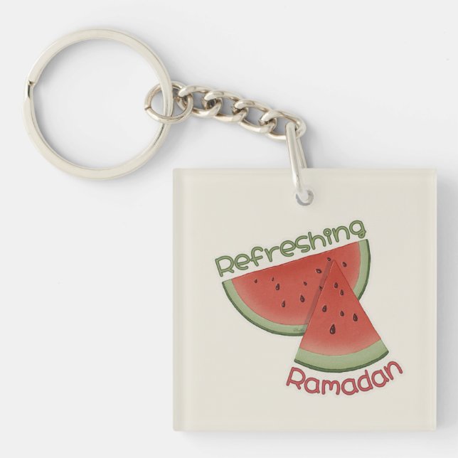 Erfrischung Ramadan Watermelon Schlüsselanhänger (Vorderseite)