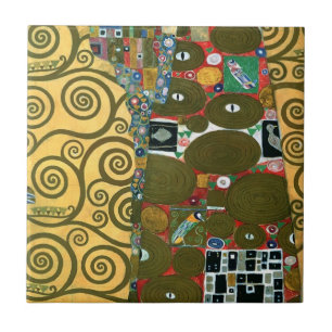 Erfüllung aka Der Kuss von Gustav Klimt Fliese