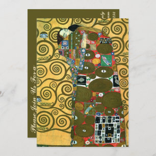Erfüllung alias The Embrace von Gustav Klimt Einladung
