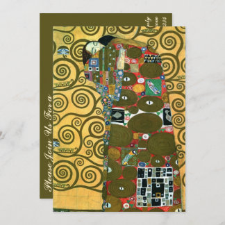 Erfüllung alias The Embrace von Gustav Klimt Einladung